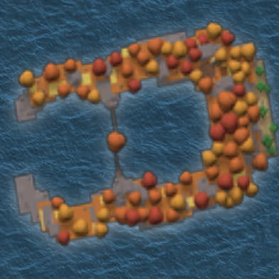Harvest Island treasure map